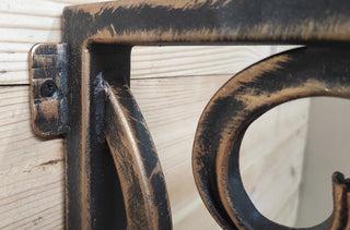 Wrought Iron Wall Bracket: Bronze Pendant Light Hook, Plant Pot Hanger