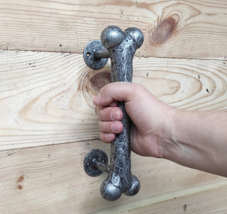 Door handle dog bone, barn door handle, door handle, metal handle, hand forged handle