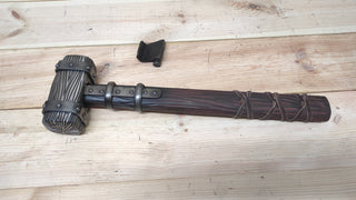 Hand Forged Wrought Iron Viking Hammer: Decorative Thor Hammer
