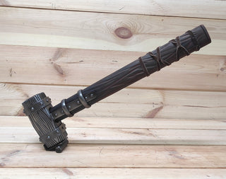 Hand Forged Wrought Iron Viking Hammer: Decorative Thor Hammer