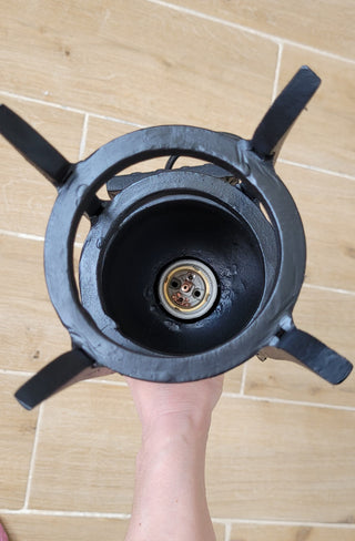 Hand Forged Wrought Iron Wall Sconce: Medieval Viking Torch Lantern