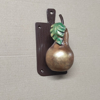 Fruit Knob Kitchen, Pear door handle, Unusual door decor, Iron Door Pull