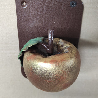 Apple Door Handle: Hand Forged Iron Fruit Knob