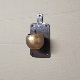 Apple Door Handle: Hand Forged Iron Fruit Knob