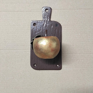 Apple Door Handle: Hand Forged Iron Fruit Knob
