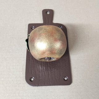 Apple Door Handle: Hand Forged Iron Fruit Knob