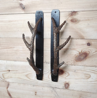 Door handles antlers, Unique handcrafted door handle, Front door decor, Barn Door Handle, Iron Door Pull