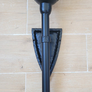 Hand Forged Wrought Iron Wall Sconce: Medieval Viking Torch Lantern