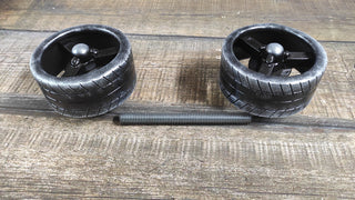 Wheel Door Handles: Metal Transport Decor, Boys Bedroom (Set of 2)