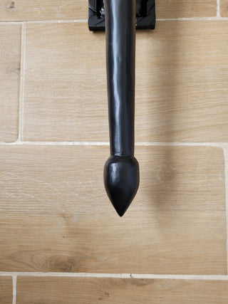 Hand Forged Wrought Iron Wall Sconce: Medieval Viking Torch Lantern