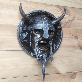 Handmade Viking Axe/Hammer Holder: Warrior Wall Decor