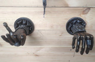 Handmade Viking Axe/Hammer Holder: Warrior Wall Decor