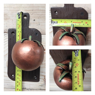 Hand Forged Iron Tomato Door Handle: Unusual Kitchen Decor