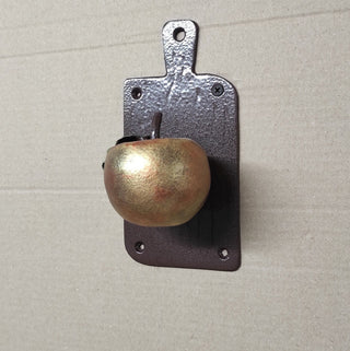 Apple Door Handle: Hand Forged Iron Fruit Knob
