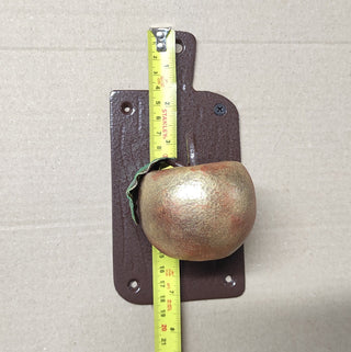 Apple Door Handle: Hand Forged Iron Fruit Knob