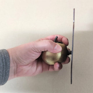 Apple Door Handle: Hand Forged Iron Fruit Knob