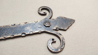 Decorative door hinges Forged door cover hinges Door decor Rustic hinges Barn hinges