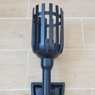 Hand Forged Wrought Iron Wall Sconce: Medieval Viking Torch Lantern