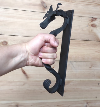 Metal Moose Door Handle: Sturdy Barn Door Pull