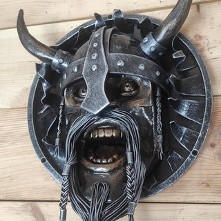 Handmade Viking Axe/Hammer Holder: Warrior Wall Decor