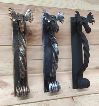 Metal Moose Door Handle: Sturdy Barn Door Pull