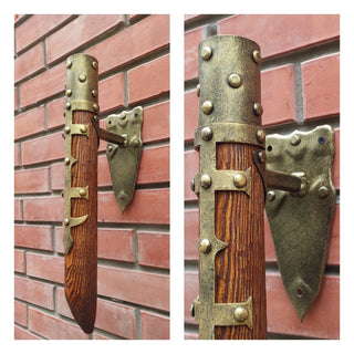 Handmade Forged Medieval Wall Sconce Torch