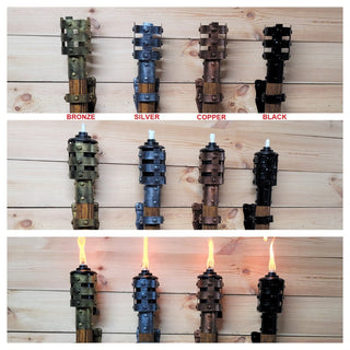 Flaming torch Wall candleholders Vikings Flame Wall sconce