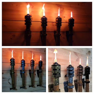 Flaming torch Wall candleholders Vikings Flame Wall sconce