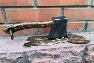 Handmade Axe Door Handle: Metal Barn Door Pull