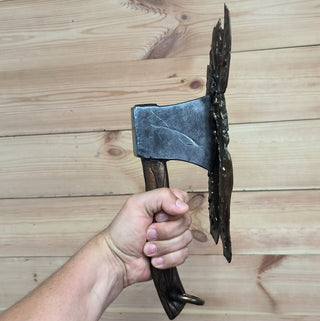 Handmade Axe Door Handle: Metal Barn Door Pull