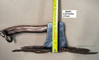 Handmade Axe Door Handle: Metal Barn Door Pull
