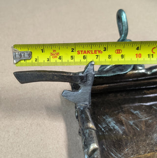 Handmade Forged Iron Ashtray: Metal Sculpture, Art Decor