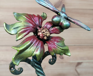 Flower door handle, barn door handle, door decor