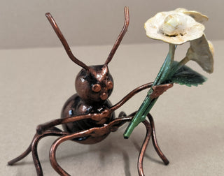 Metal Ant, a beetle, Metal Statuette, Home Decor