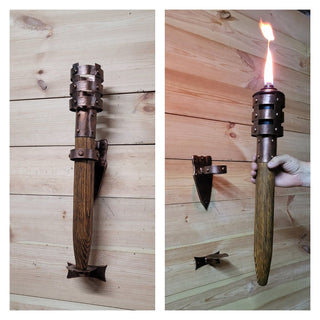 Reserved Flaming torch Wall candleholders Vikings Flame Wall sconce