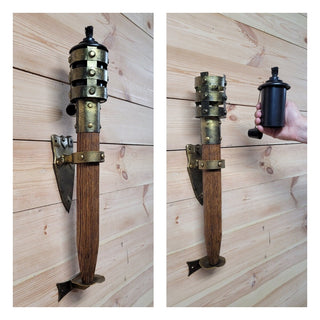 Flaming torch Wall candleholders Vikings Flame Wall sconce