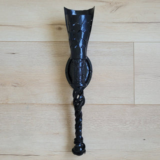 Handmade Metal Torch Wall Sconce: Gothic Medieval Lighting