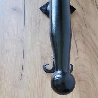Handmade Metal Torch Wall Sconce: Gothic Medieval Lighting