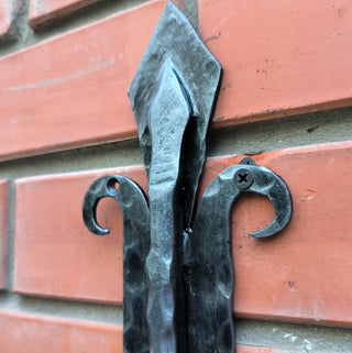 Hand Forged Dragon Door Knocker: Medieval Style Metal Decor
