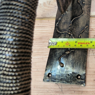 Forged Iron Axe Door Handle: Viking Barn Door Pull