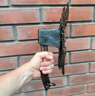Handmade Axe Door Handle: Metal Barn Door Pull