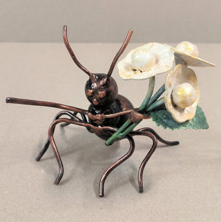 Metal Ant, a beetle, Metal Statuette, Home Decor