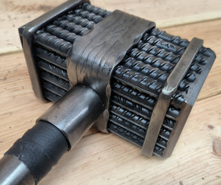 Wrought Iron Viking Hammer: Hand Forged Decorative Hammer