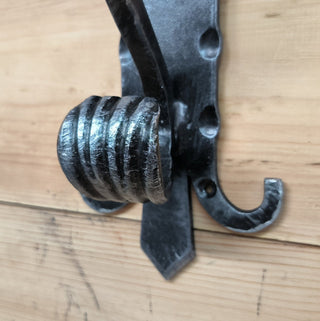 Handmade Metal Moose Door Handle: Rustic Barn Door Pull