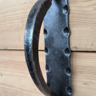 Handmade Metal Moose Door Handle: Rustic Barn Door Pull