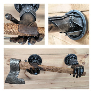 Axe Holder Hammer Holder Wall Weapon Holder Viking Wall Decor Warrior