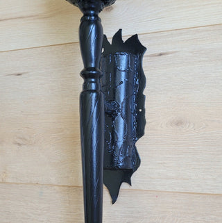 Handmade Metal Torch Wall Sconce: Gothic Medieval Lighting