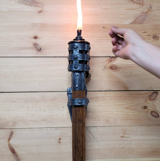 Flaming torch Wall candleholders Vikings Flame Wall sconce