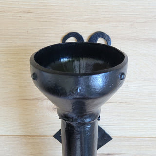 Handmade Metal Torch Wall Sconce: Gothic Medieval Lighting