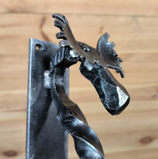 Metal Moose Door Handle: Sturdy Barn Door Pull
